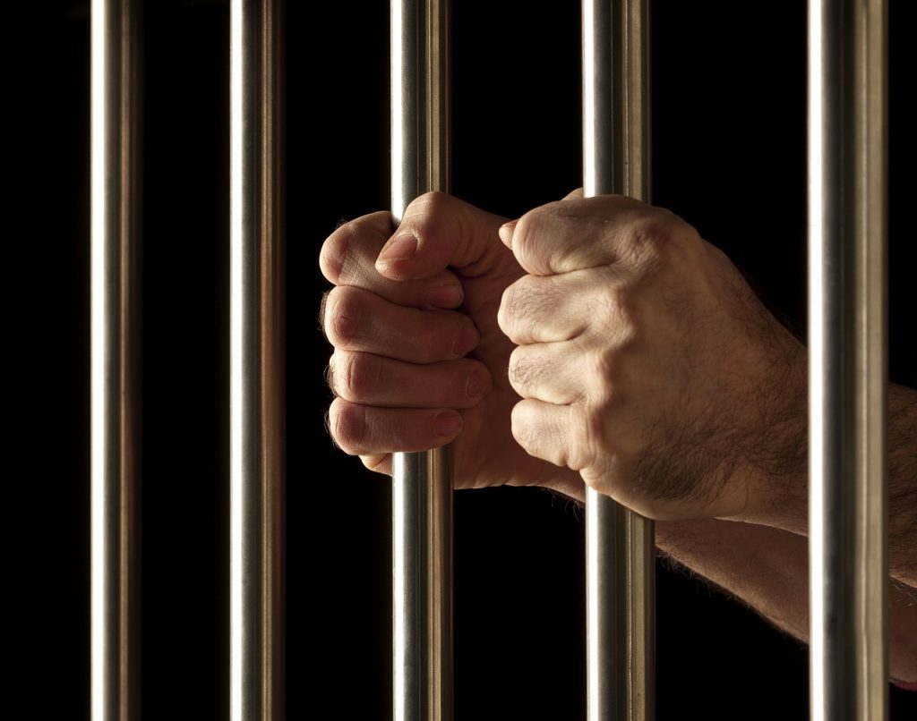man in jail